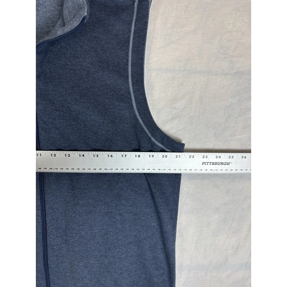 Wilkens Bros Vest Mens M Blue Full Zip Heritage Collection Layering Casual Golf